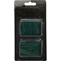 Kerstbalhaakjes/kerstboomhaakjes - 150x stuks - groen - 3,5 en 6 cm Kerstbalhaakjes/kerstboomhaakjes - 150x stuks - groen - 3,5 en 6 cm