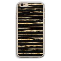 Gouden strepen: iPhone 6 Plus / 6S Plus Transparant Hoesje