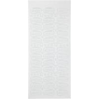 Creativ Company Stickers, student's cap, vel 10x23 cm, wit, 1 vel