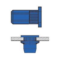 Gesipa blindklinkmoer staal/staal M6x9x15.5mm