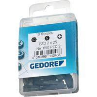 Gedore 690 PZD 3 S-010 6553090 Kruis-bit PZ 3 Chroom-vanadium speciaal staal Gebruineerd C 6.3 1 stuk(s)