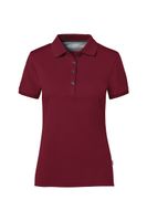 Hakro 214 COTTON TEC® Women's polo shirt - Burgundy - XS - thumbnail