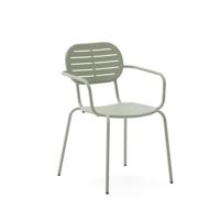 Kave Home Tuinstoel 'Brai' Met armleuning, Staal, kleur Turquoise
