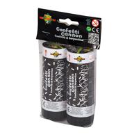 Basic Confettikanon party cannon foil strips zilver