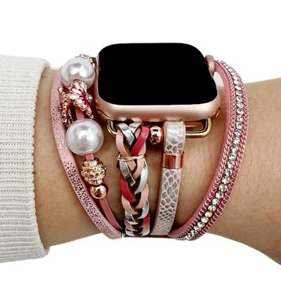 Apple Watch Sieraden Band - Liz Roze - 44, 45, 46 & 49mm Apple Watch Sieraden Band - Liz Roze - 44, 45, 46 & 49mm
