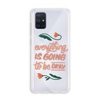 Optimistic flower girl: Galaxy A71 Transparant Hoesje