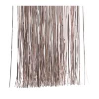 Decoris kerstboom folie slieren - tinsel - lichtroze - 50 cm - kerstboomversiering - thumbnail