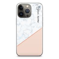 Marmer in stijl: iPhone 13 Pro Transparant Hoesje