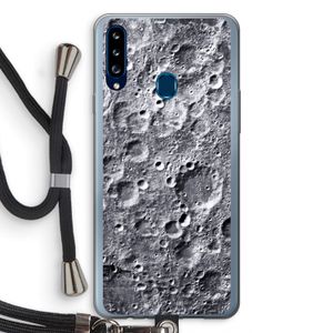 Maanlandschap: Samsung Galaxy A20s Transparant Hoesje met koord