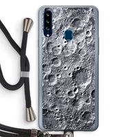 Maanlandschap: Samsung Galaxy A20s Transparant Hoesje met koord