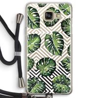 Geometrische jungle: Samsung Galaxy A5 (2016) Transparant Hoesje met koord