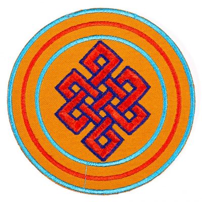 Klankschaalkussen Plat Keltische Knoop (17,5 cm)