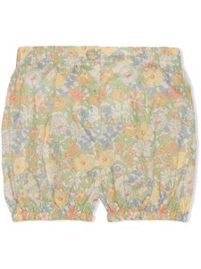 Gucci Kids short en coton à fleurs - Vert