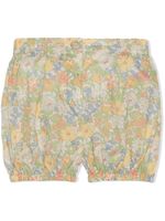 Gucci Kids short en coton à fleurs - Vert - thumbnail