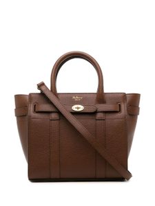 Mulberry mini sac Bayswater en cuir grainé - Marron