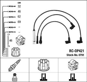 Bougiekabelset RCOP421