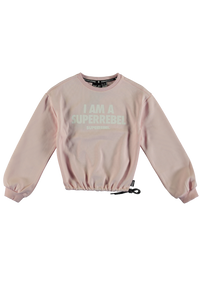 SUPERREBEL Meisjes sweater Catalina - Fluo zalm