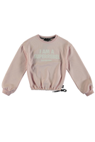 SUPERREBEL Meisjes sweater Catalina - Fluo zalm - thumbnail