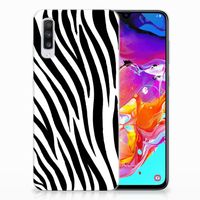 Samsung Galaxy A70 TPU Hoesje Zebra