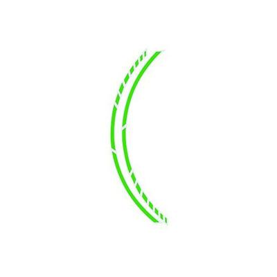 Tape voor wielen Foliatec 34444 6 mm Groen