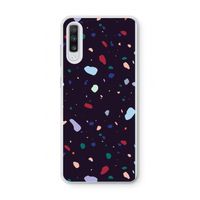 Dark Rounded Terrazzo: Samsung Galaxy A70 Transparant Hoesje Dark Rounded Terrazzo: Samsung Galaxy A70 Transparant Hoesje