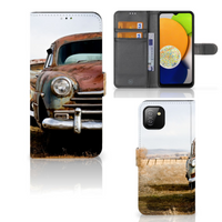 Samsung Galaxy A03 Telefoonhoesje met foto Vintage Auto - thumbnail