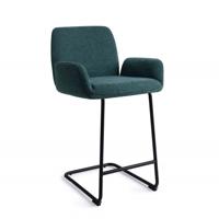 Jesper Home Barkruk 'Misaki' Arch Black, kleur Merry Mermaid (zithoogte 66cm) Jesper Home Barkruk 'Misaki' Arch Black, kleur Merry Mermaid (zithoogte 66cm)