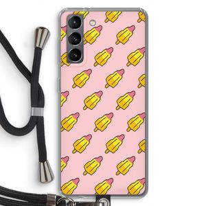 Waterijsjes: Samsung Galaxy S21 Transparant Hoesje met koord