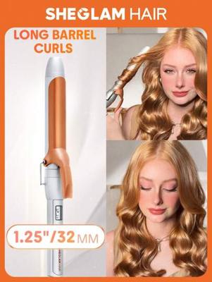 Bon&Bon 32mm Hair Curling Iron | LED Display & 8 Heat Settings US A Type Plug(110-127V)