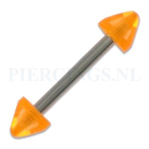 Barbell acryl spike 1.6 mm oranje