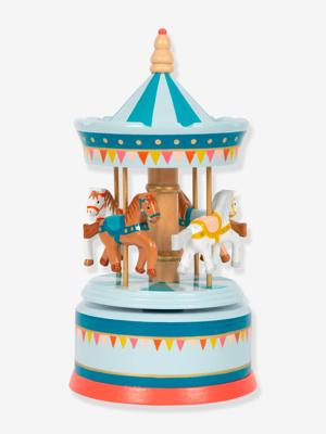 Muziekdoos voor kinderen Draaimolen paarden SMALL FOOT® van hout meerkleurig