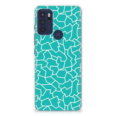 Motorola Moto G60s | Hoesje maken | Cracks Blue