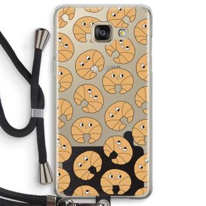Croissant: Samsung Galaxy A5 (2016) Transparant Hoesje met koord