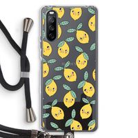 Citroenen: Sony Sony Xperia 10 III Transparant Hoesje met koord