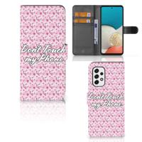 Samsung Galaxy A53 Portemonnee Hoesje Flowers Pink DTMP