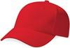 Beechfield CB65 Pro-Style Heavy Brushed Cotton Cap - Classic Red - One Size