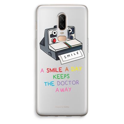 Smile: OnePlus 6 Transparant Hoesje