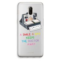 Smile: OnePlus 6 Transparant Hoesje