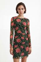 Korte slim fit jurk met binnenvoering - BLACK - M