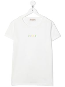 PUCCI Junior t-shirt à logo imprimé - Blanc