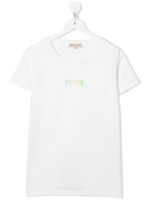 PUCCI Junior t-shirt à logo imprimé - Blanc - thumbnail