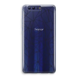Geometrische lijnen zwart: Honor 9 Transparant Hoesje