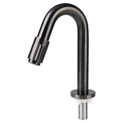 Differnz koudwaterkraan - gebogen - 19 cm - gun metal
