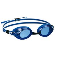Blauw witte zwembril voor volwassenen - thumbnail