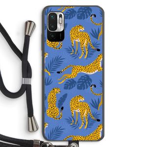 Luipaard: Xiaomi Redmi Note 10 5G Transparant Hoesje met koord