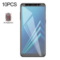 10 stuks niet-volledige matte Frosted gehard glas film voor Galaxy A8 (2018)