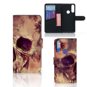 Telefoonhoesje met Naam Alcatel 1S 2020 Skullhead