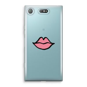 Kusje: Sony Xperia XZ1 Compact Transparant Hoesje