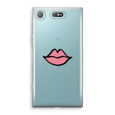 Kusje: Sony Xperia XZ1 Compact Transparant Hoesje