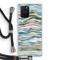 Watercolor Agate: Samsung Galaxy Note 10 Lite Transparant Hoesje met koord